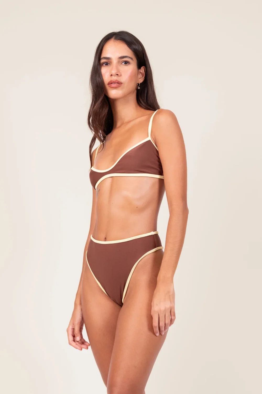 Bias Hotpants Bikini Set