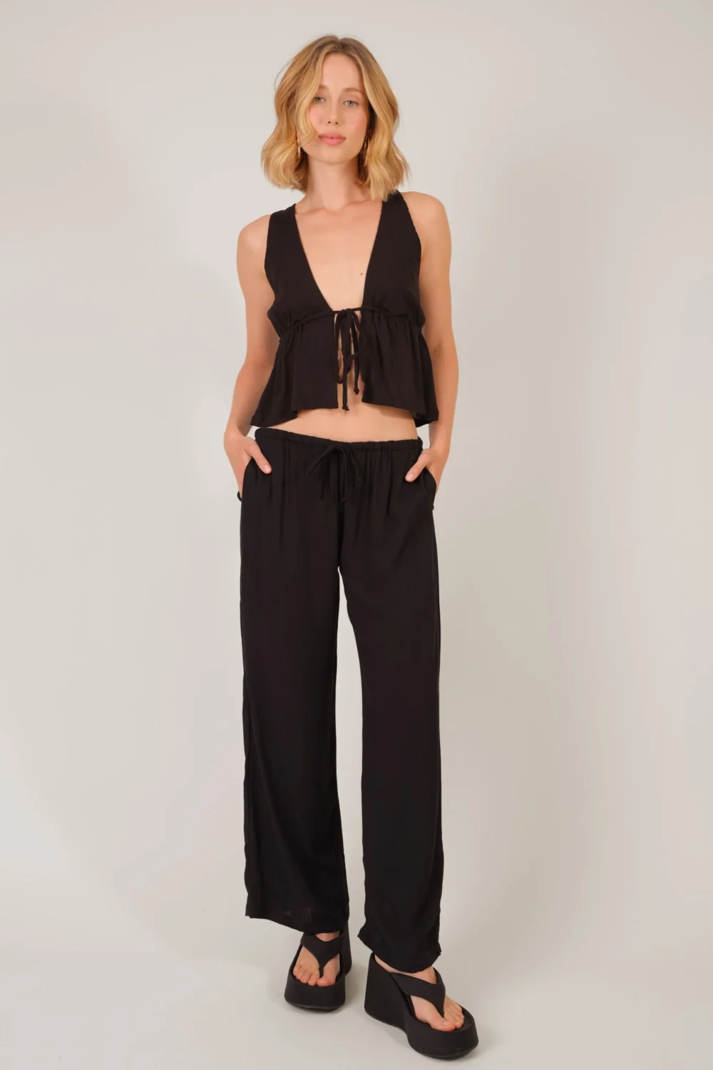 Calça Cadarço - M, Branco