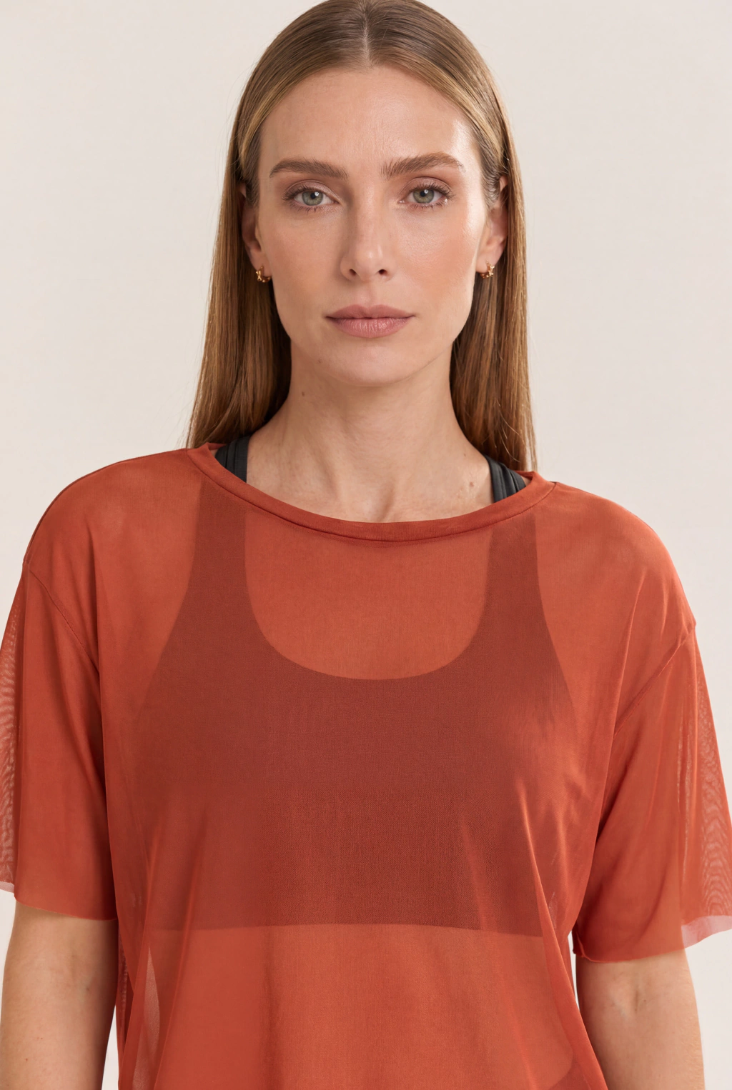 Blusa Ombro Deslocado Tule - Imagem 7