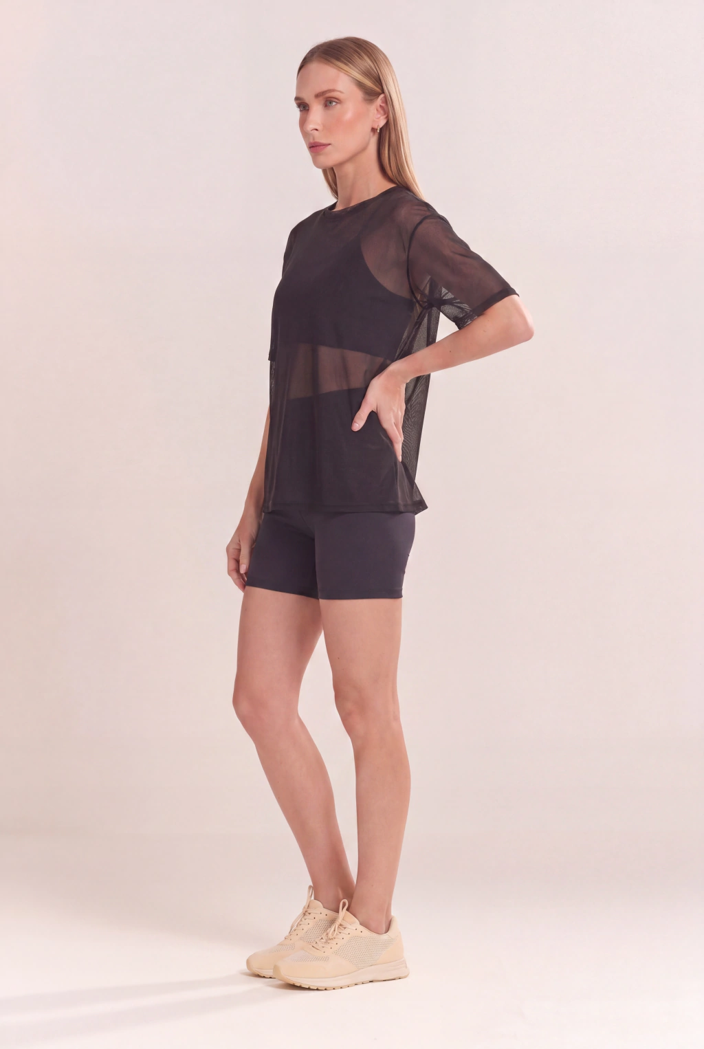 Blusa Ombro Deslocado Tule - Imagem 4