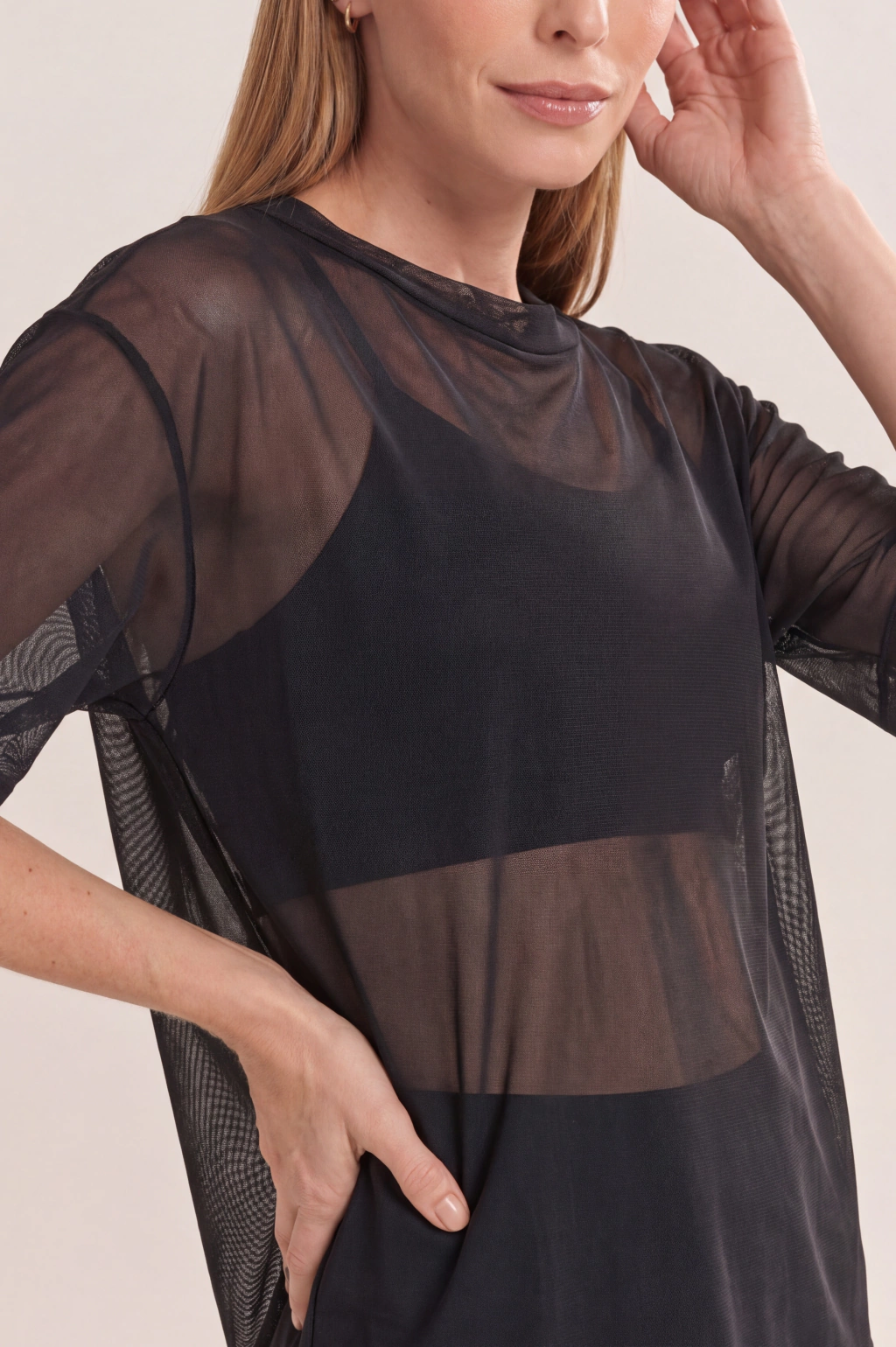Blusa Ombro Deslocado Tule - Imagem 9