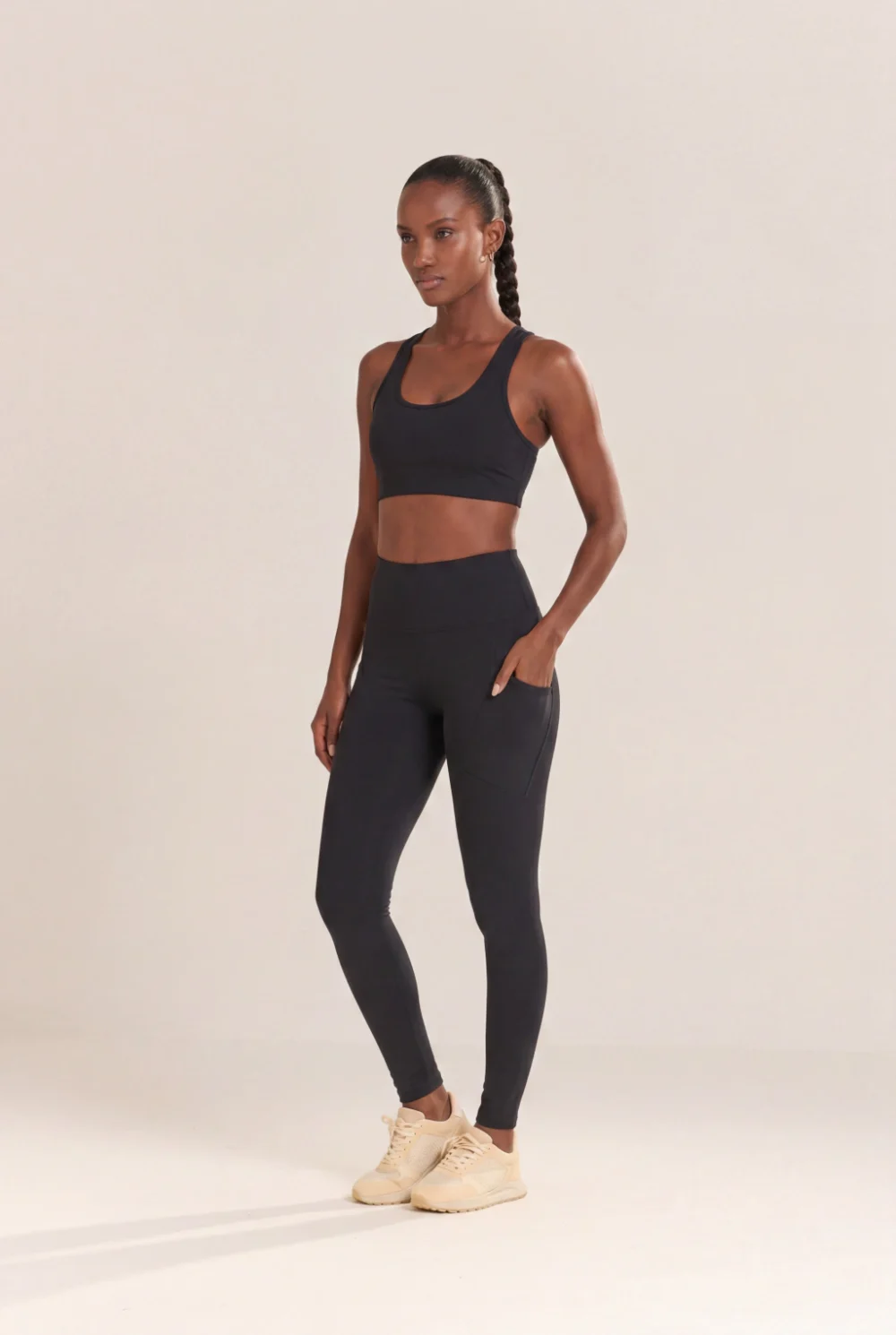Calça Legging Compress Corrida Detalhe Bolso