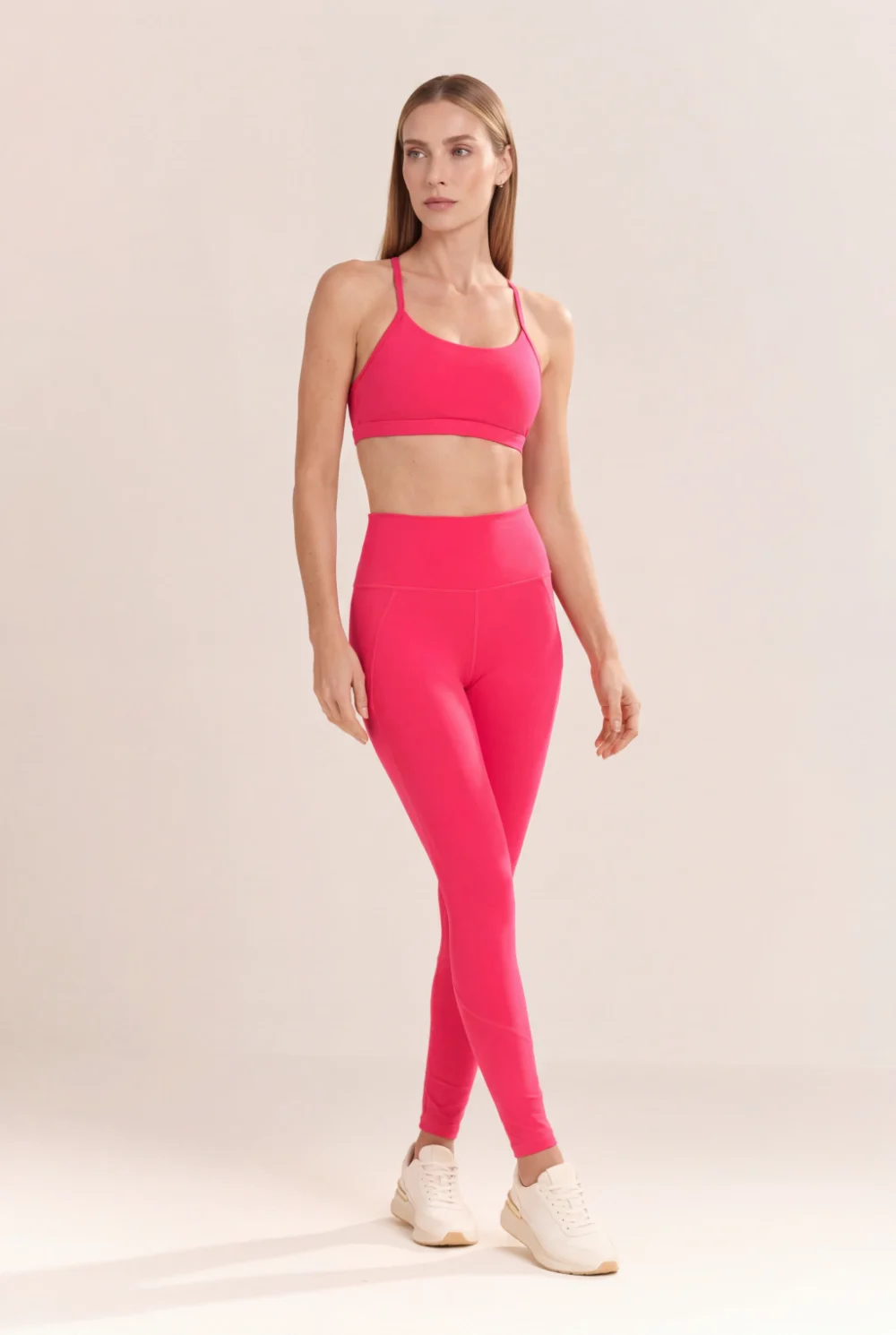 Calça Legging Compress Recortes Frente