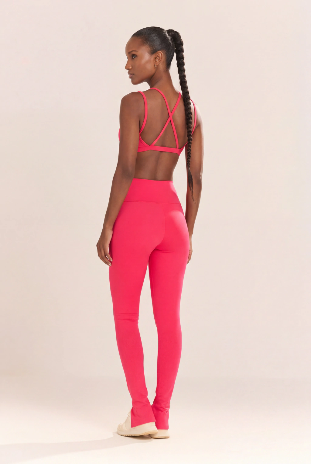Calça Legging Compress Detalhe Pespontos e Fenda - Imagem 6